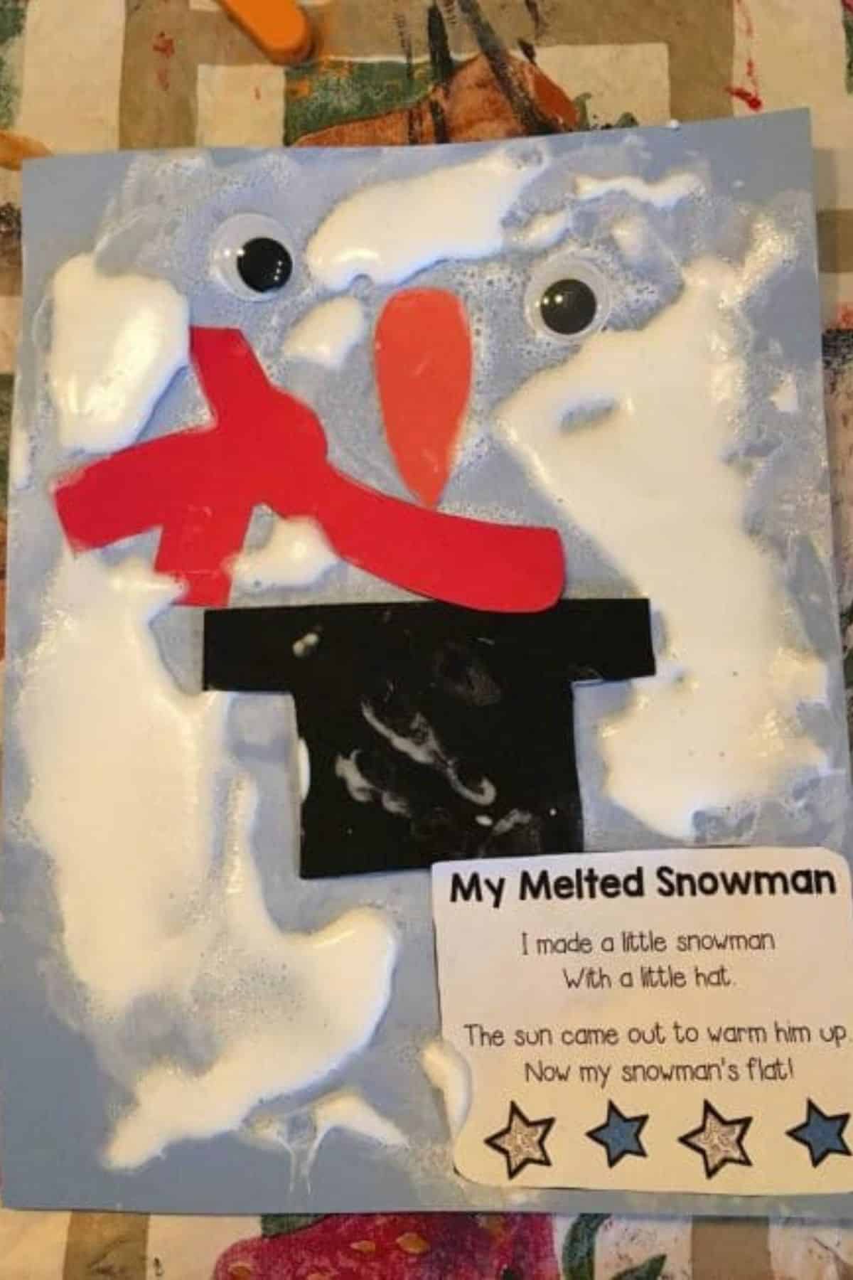 make your own melting snowman funny winter craft for kids | hoawg